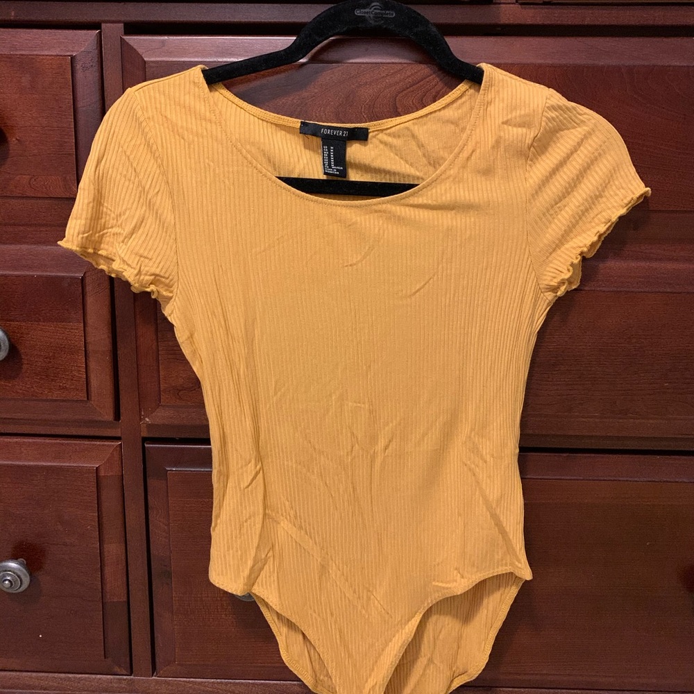 Yellow bodysuit